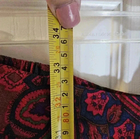 Worthington Multicolored Paisley Pleated Skirt Plus Sz 18 - Picture 5 of 6